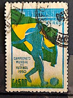 A 76 Brazil Stamp Football World Cup Soccer Flag 1950 Circulated 3 - Otros & Sin Clasificación