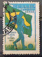 A 76 Brazil Stamp Football World Cup Soccer Flag 1950 Circulated 5 - Other & Unclassified