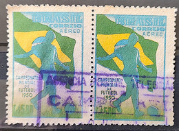 A 76 Brazil Stamp Football World Cup Soccer Flag 1950 Dupla 2 - Otros & Sin Clasificación