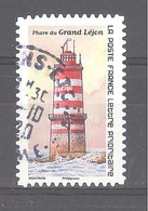 France Autoadhésif Oblitéré N°1898 (Repères De Nos Côtes, Phare Du Grand Léjon) (cachet Rond) - Usati