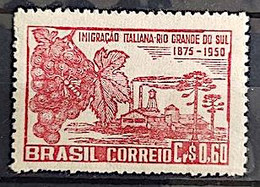 C 251 Brazil Stamp Italian Imigration No Rio Grande Do Sul Italy Ethnicity 1950 3 - Other & Unclassified