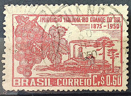 C 251 Brazil Stamp Italian Imigration No Rio Grande Do Sul Italy Ethnicity 1950 Circulated 4 - Andere & Zonder Classificatie