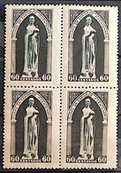 C 252 Brazil Stamp Centenary Daughters Of Charity Sao Vicente De Paulo Religion 1950 Block Of 4 - Andere & Zonder Classificatie