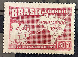 C 254 Brazil Stamp General Census Of Brazil Geography Map 1950 3 - Other & Unclassified