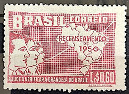 C 254 Brazil Stamp General Census Of Brazil Geography Map 1950 4 - Other & Unclassified