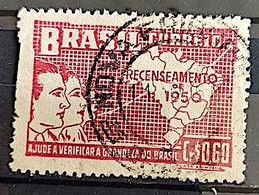 C 254 Brazil Stamp General Census Of Brazil Geography Map 1950 Circulated 5 - Andere & Zonder Classificatie