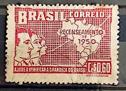 C 254 Brazil Stamp General Census Of Brazil Geography Map 1950 Circulated 7 - Andere & Zonder Classificatie