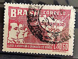 C 254 Brazil Stamp General Census Of Brazil Geography Map 1950 Circulated 8 - Andere & Zonder Classificatie