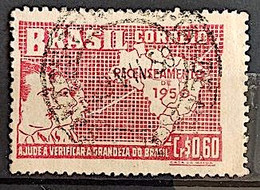 C 254 Brazil Stamp General Census Of Brazil Geography Map 1950 Circulated 12 - Other & Unclassified