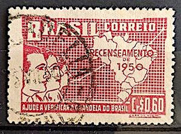 C 254 Brazil Stamp General Census Of Brazil Geography Map 1950 Circulated 14 - Andere & Zonder Classificatie