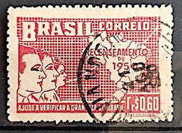C 254 Brazil Stamp General Census Of Brazil Geography Map 1950 Circulated 15 - Andere & Zonder Classificatie