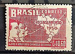 C 254 Brazil Stamp General Census Of Brazil Geography Map 1950 Circulated 16 - Other & Unclassified