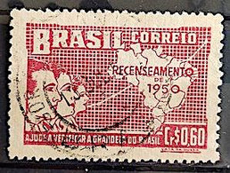 C 254 Brazil Stamp General Census Of Brazil Geography Map 1950 Circulated 18 - Other & Unclassified