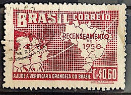 C 254 Brazil Stamp General Census Of Brazil Geography Map 1950 Circulated 20 - Autres & Non Classés
