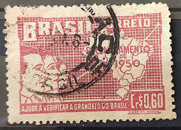 C 254 Brazil Stamp General Census Of Brazil Geography Map 1950 Circulated 26 - Andere & Zonder Classificatie