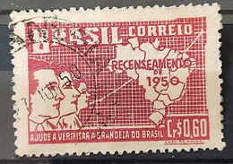C 254 Brazil Stamp General Census Of Brazil Geography Map 1950 Circulated 27 - Andere & Zonder Classificatie