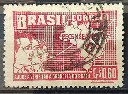 C 254 Brazil Stamp General Census Of Brazil Geography Map 1950 Circulated 29 - Andere & Zonder Classificatie