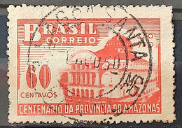 C 257 Brazil Stamp Centenary Amazonas Province Theater Architecture 1950 Circulated 4 - Autres & Non Classés