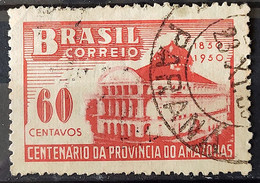 C 257 Brazil Stamp Centenary Amazonas Province Theater Architecture 1950 Circulated 5 - Autres & Non Classés