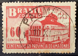 C 257 Brazil Stamp Centenary Amazonas Province Theater Architecture 1950 Circulated 6 - Andere & Zonder Classificatie