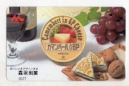 TELECARTE JAPON CAMEMBERT NOIX VIN RAISIN - Food