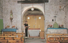 Postcard St David's Church [ Showing A Monk ? ] Caldey Abbey Off Tenby Dyfed Pembrokeshire  My Ref B14329 - Pembrokeshire