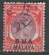 MALESIA - Malaya (British Military Administration) - 25c - B.M.A. - Usato - Used - Malaya (British Military Administration)