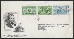 FDC - Covilha To Lake Forest, Illinois, USA. - Abraham Lincoln Birthplace - Chapter No.5 Cover Collectors Circuit Club - Autres & Non Classés