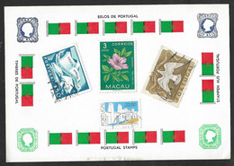 Postcard - Stamps Of Portugal - Timbres De Portugal - Reproduction Of The Stamps Of D. Maria II & D. Pedro V - Covers & Documents