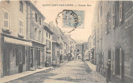 LOIRE  42  SAINT JUST SUR LOIRE - GRANDE RUE - Saint Just Saint Rambert