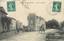 .CPA  FRANCE 84 " Lapalud, Avenue D'Avignon" - Lapalud