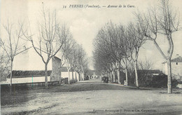 .CPA  FRANCE 84 "Pernes, Avenue De La Gare" - Pernes Les Fontaines