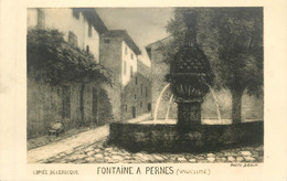.CPA  FRANCE 84 "Pernes, Fontaine" - Pernes Les Fontaines