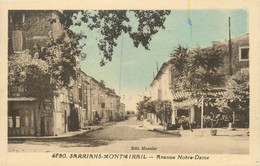 .CPA  FRANCE 84 "Sarrians - Montmirail, Avenue Notre Dame " - Sarrians