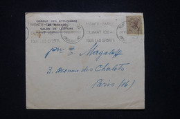 MONACO - Enveloppe Du Cercle Des étrangers De Monaco En 1932 Pour Paris - L 95212 - Briefe U. Dokumente