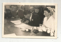 Photographie , 140 X 90, Mariage , Mariée ,la Signature Du Registre - Unclassified