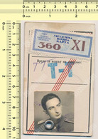 1952  Male Officer Annual Ticket For Bus With Monthly Coupons Transportation  Serbia Beograd - Europe
