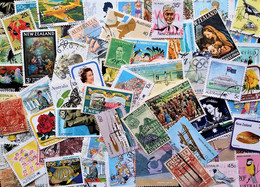 Australia, NZ,, 100 Used Stamps. (309c) - Sammlungen