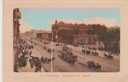 RUSSIE . ST PETERSBOURG . Perspective De Newski (Tramway, Calèches ) - Rusland