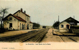 La Guerche * Les Quais De La Gare * Ligne Chemin De Fer Du Cher - La Guerche Sur L'Aubois