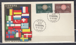 FDC Van C.E.P.T. Europa Madrid - 1960