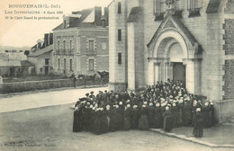 Bouguenais * Les Inventaires Du 6 Mars 1906 , Mr Le Curé Lisant La Protestation ! - Bouguenais