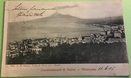 Castellammare Di Stabia Panorama 1905,viaggiata - Castellammare Di Stabia