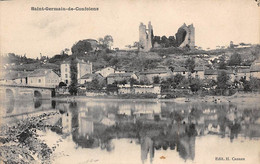 Saint Germain De Confolens         16       Aperçu De La Ville Et Le Château      (voir Scan) - Autres & Non Classés