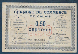 Chambre De Commerce De CALAIS -  50 Centimes - Pirot N° 1 - Chambre De Commerce