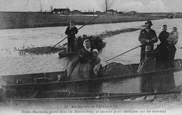 Au Marais De CHALLANS - Yoles Bateaux Plats Dont Les Maraîchins Se Servent Pour Naviguer Sur Les Marais, Belle Animation - Challans