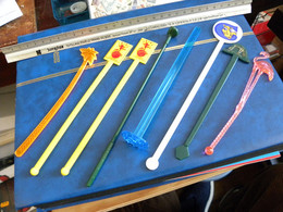 Lot De Huit Touilleurs à Cocktail Melangeurs De Boissons - Swizzle Sticks