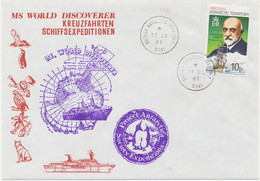 BRITISH ANTARCTIC TERRITORY 1981 Extremely Rare MS World Discoverer Expedition - Lettres & Documents