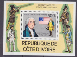 1976	Ivory Coast Cote D'Ivoire	502/B6	200 Years Of Independence For America 	7,00 € - American Indians