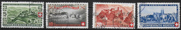 SVIZZERA - 1944 - PRO PATRIA  - SERIE 4 VALORI -  USATA (YVERT 595\598 - MICHEL 431\434) - Andere & Zonder Classificatie